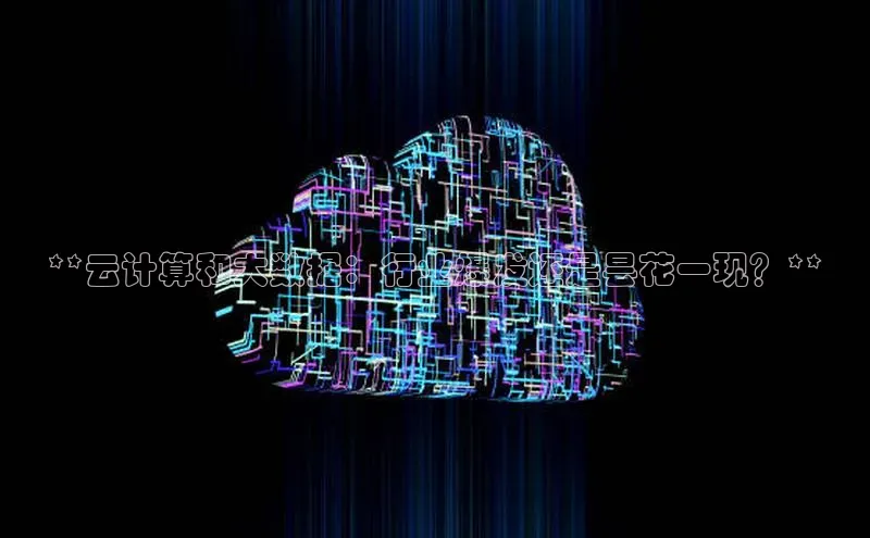 凯捷体育普信公司**云计算和大数据：行业爆发还是昙花一现？**