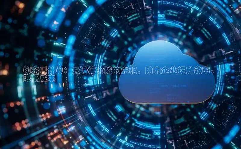 意昂4凯捷体育诸葛科技柳东云计算：云计算领域的先驱，助力企业提升效率、
降低成本