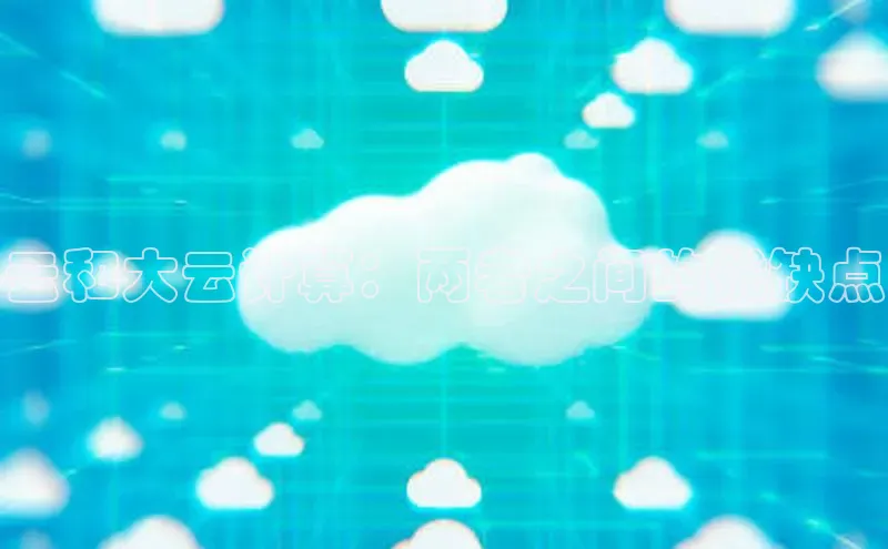意昂4凯捷娱乐华策影视云和大云计算：两者之间的优缺点